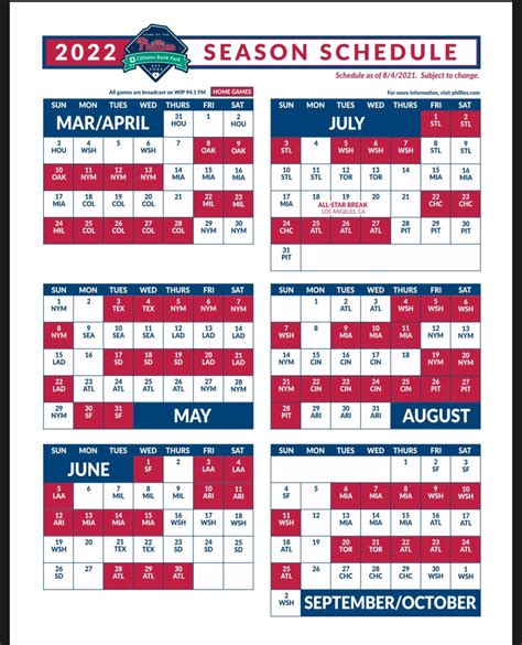 Padres 2022 Schedule Printable